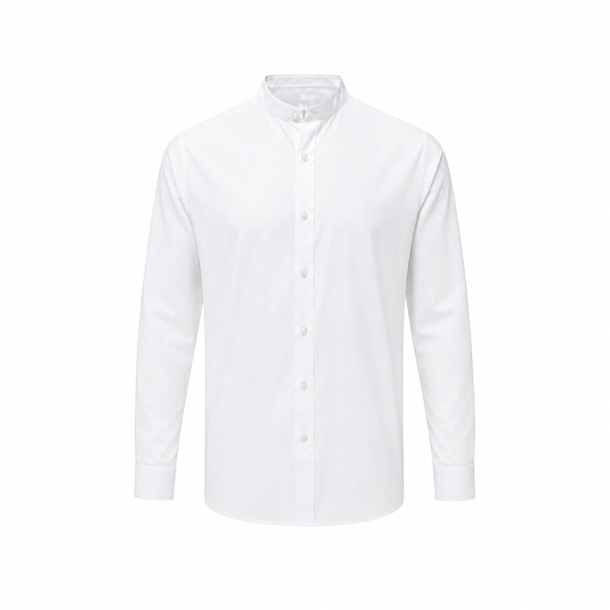 Men's PREMIER Mandarin collar shirt 115 g front view
