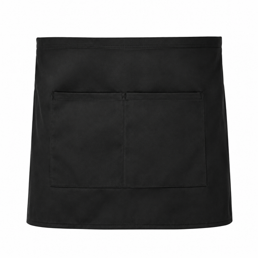 Black waiter apron back