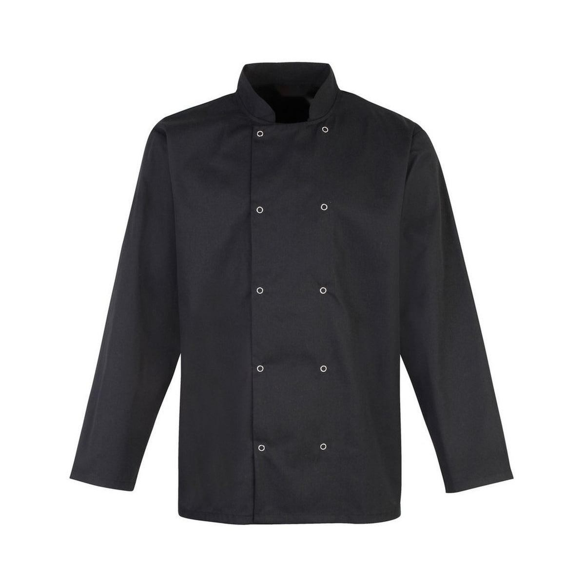Black chef jacket front