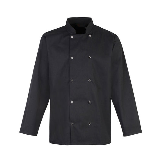 Black chef jacket front
