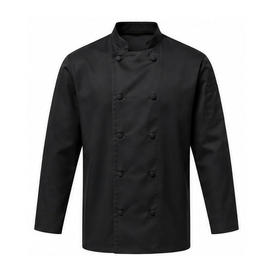 Black chef jacket PCPR903 front