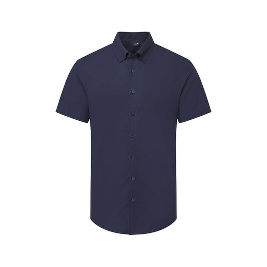 Men's PREMIER short sleeve Oxford shirt 135 g front view
