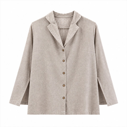 Linen hospitality blazer