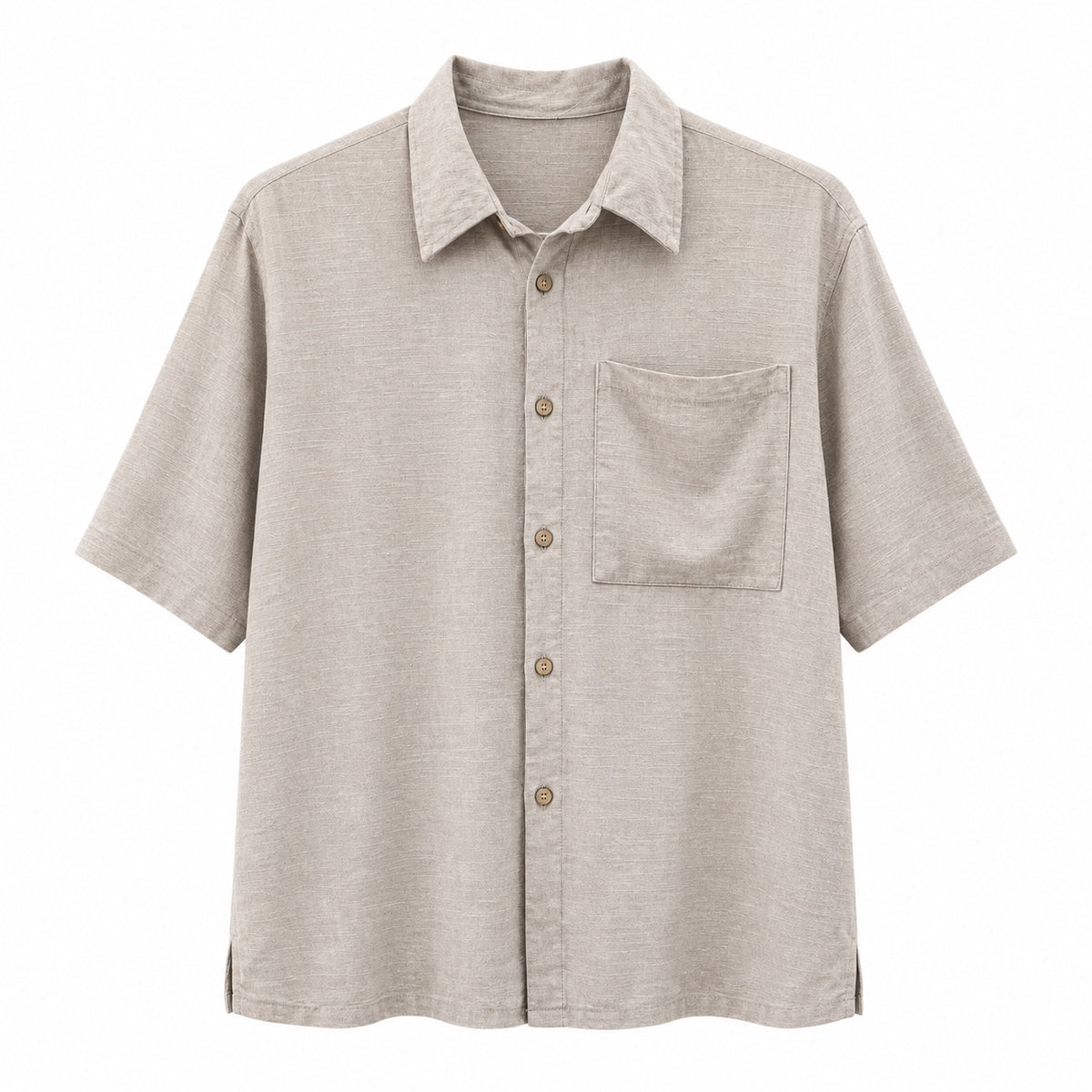 Oversized linen hospitality shirt