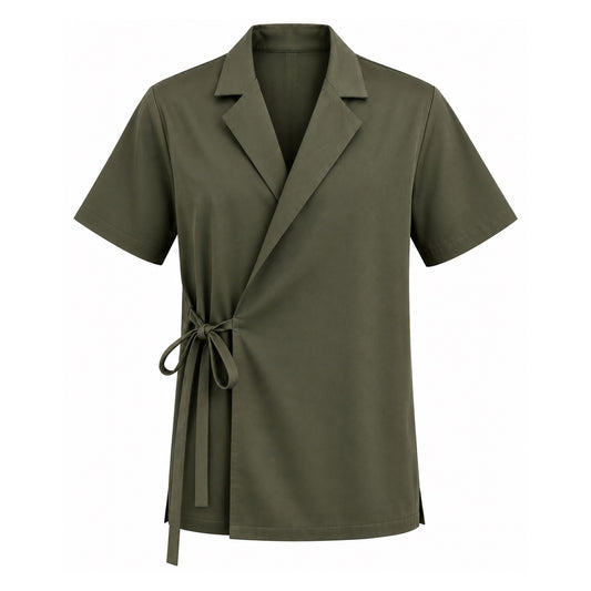 Men's bamboo wrap barista barman service tunic