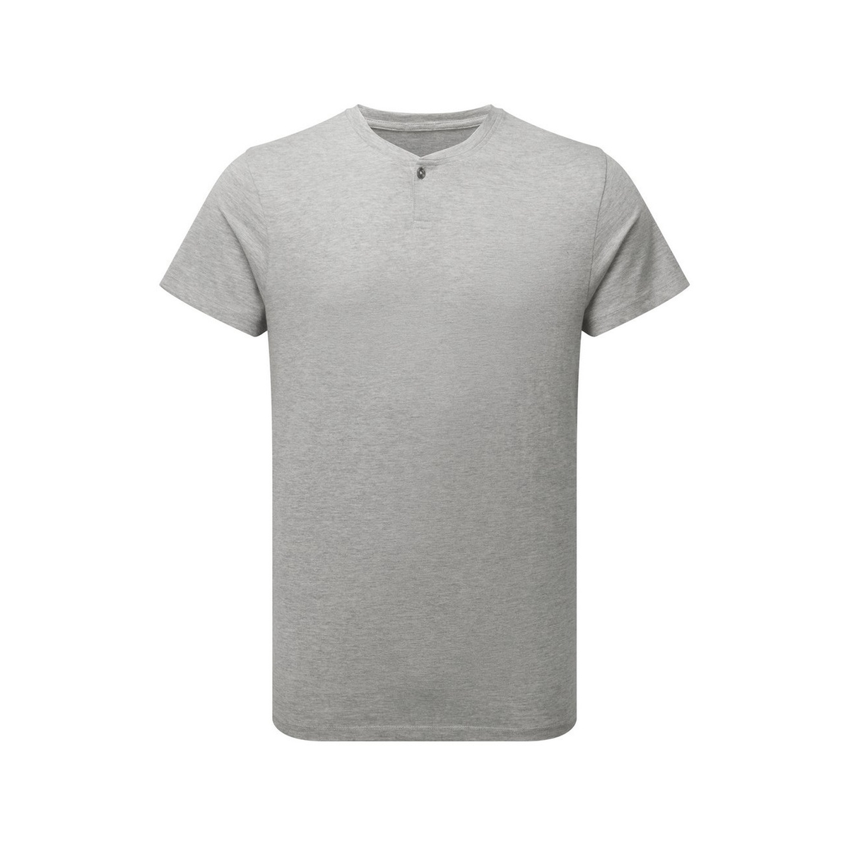 Men's PREMIER button neck T-shirt 160 g professional workwear front view