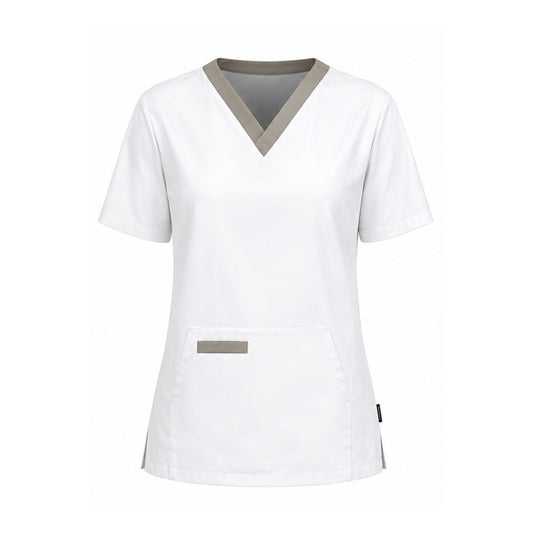 Women's bamboo medical nurse tunic front
